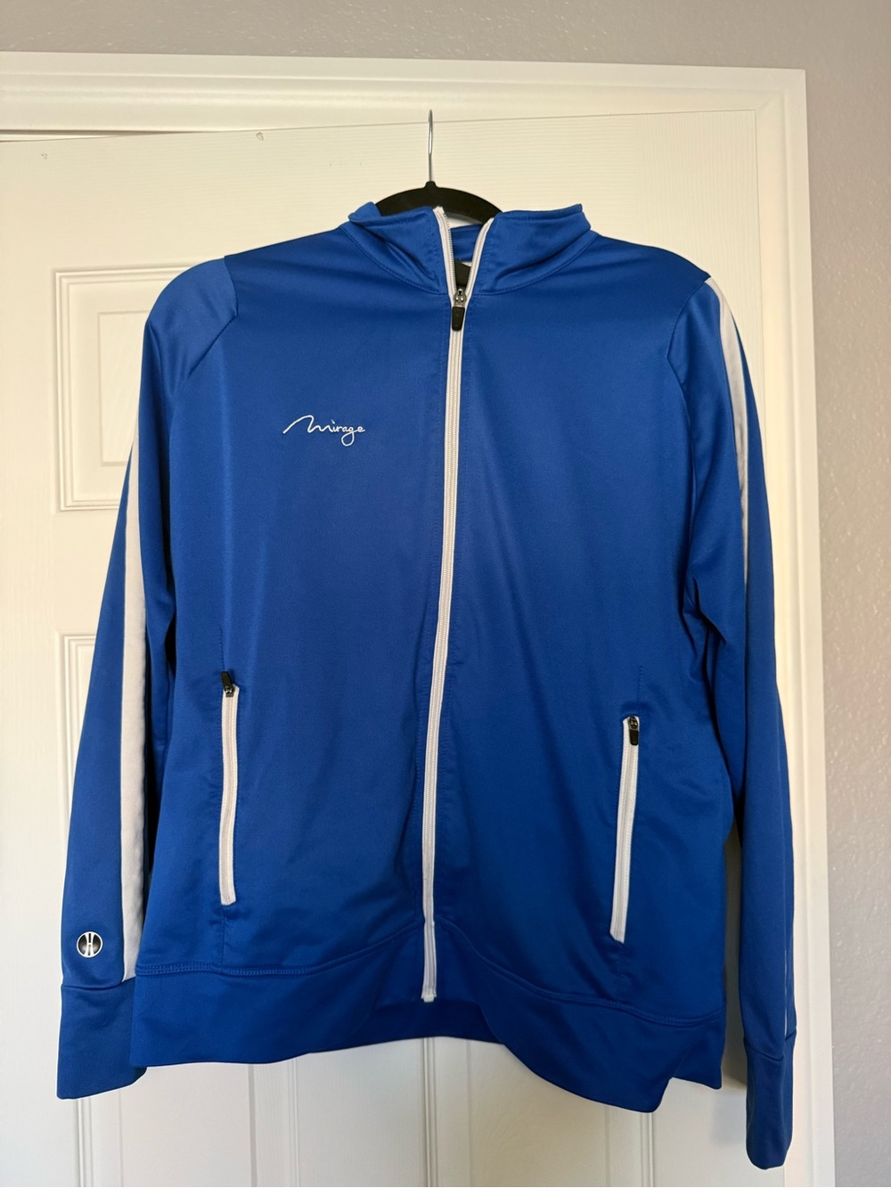 Mirage Las Vegas Casino Holloway Women’s L Jacket Hotel Employee Uniform Blue